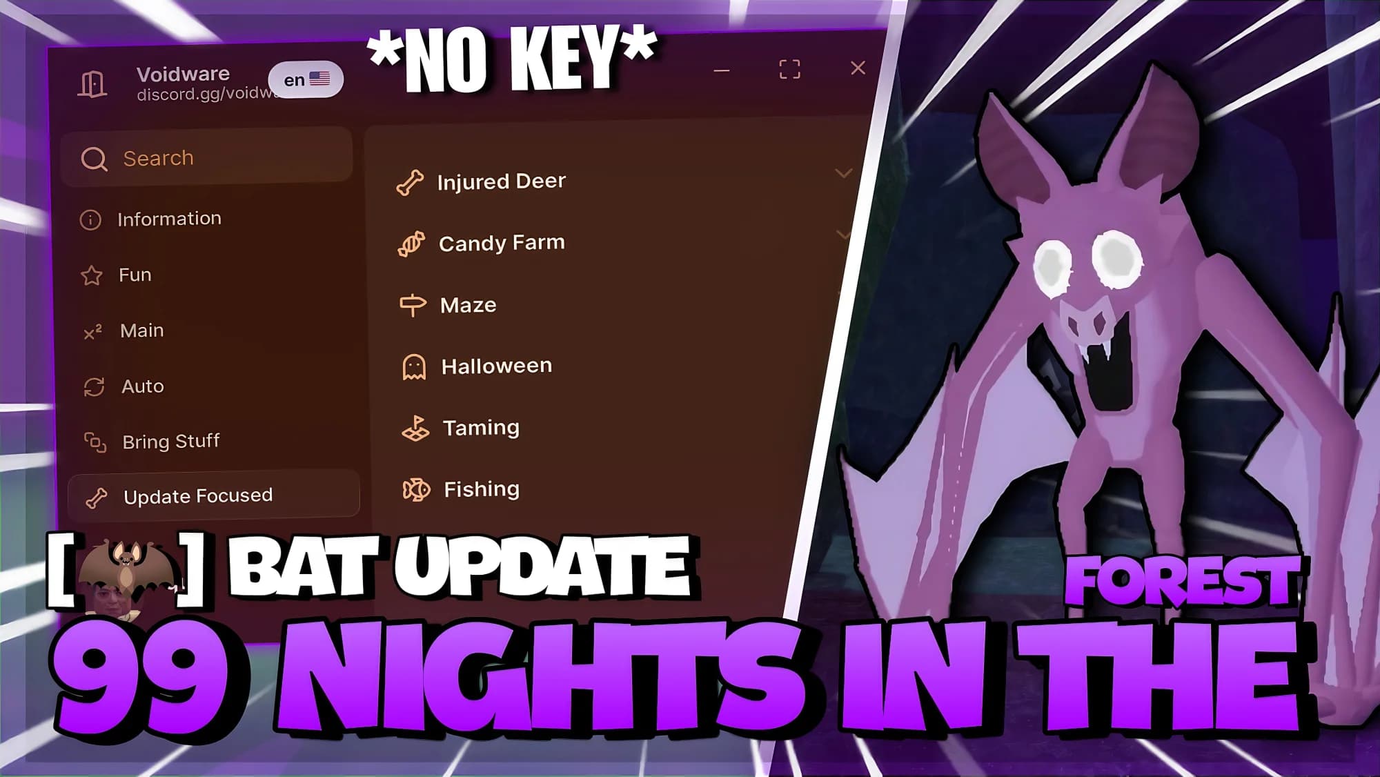 99 Nights In The Forest Script *NO KEY* – Auto Farm Diamonds, Bring All Items, God Mode & More!