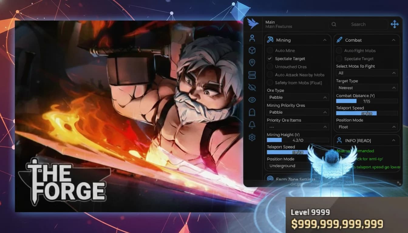 Best The Forge Script/Hack | AirFlow | AuotFarm, Auto Forge, God Mode