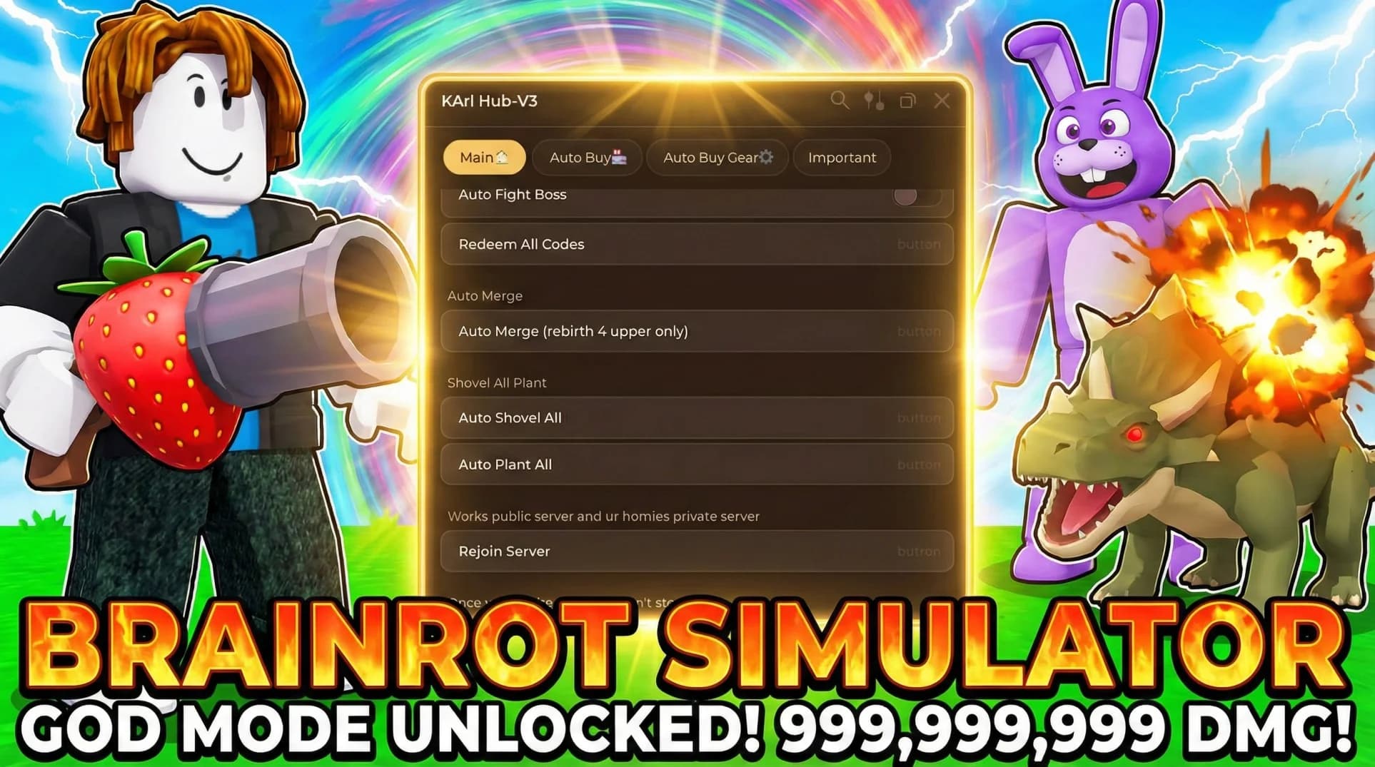 BEST Plant Brainrot Simulator Script (KArl Hub) - God Mode & Redeem Codes!