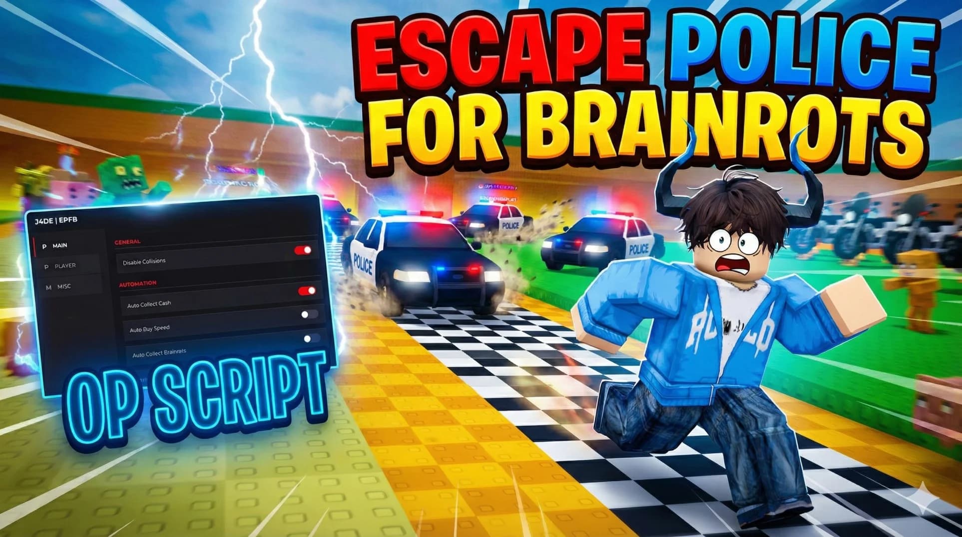 Escape Police for Brainrots Script - GOD MODE and more! (2026)